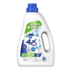 白蘭4X抗病毒洗衣精室內晾曬瓶1.85KG