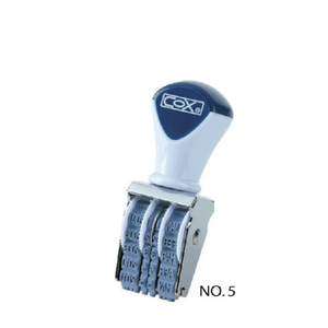 【COX 三燕】5號字 英文 日付印 字高3.4mm /個 NO.5