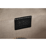 GUCCI SOHO 系列流蘇橢圓造型拉鍊斜背包/黑色, , large