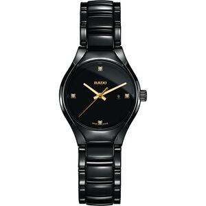 RADO 雷達 True 真系列 高科技陶瓷鑽石女錶-30mm R27059712
