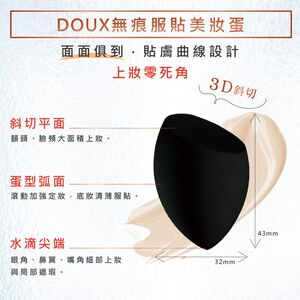 【千康購物網】石原商店 DOUX無痕服貼美妝蛋DX01(粉撲) 日本製