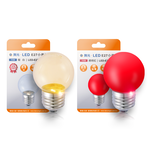 DanceLight 10-pack LED night light candle round head 0.5W E27 light bulb (red light), , large