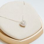 【18K真鑽項鍊】A'jane 18K白金 晨曦微光 愛心鑽石項鍊 A032503-004, , large