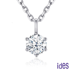 [ides愛蒂思]  買一送一  精選天然鑽石1克拉D/VS1頂級3EX車工鑽石項鍊鎖骨鍊/知性六爪, , large