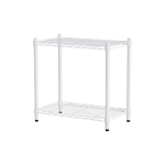 【Y HOUSE】60x45x60cm Lightweight Two-layer Iron Rack Iron Rack Shelf-Painted White, , large
