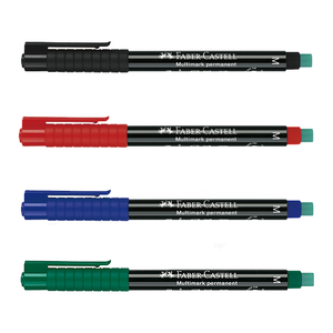 【Faber-Castell】輝柏 全能油性萬用筆 M 黑/藍/紅/綠色10支入/ 盒 152599/152551/152521/152563  -  多款可選