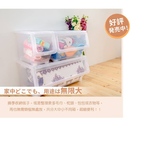 【Y HOUSE】Large-mouthed transparent white storage box Plastic storage box-small, , large