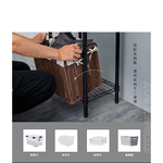 【Y HOUSE】45x30x150cm Lightweight Four-layer Iron Frame Iron Rack - Painted White, , large