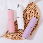 香水分裝瓶【4色可選】 8ml 贈分裝噴頭 旋蓋式 填充式 噴霧分裝瓶 香水 分裝 空罐 噴霧瓶 隨身瓶 鋁製 分裝瓶 香水分裝 小香 無蓋, , large