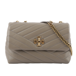 TORY BURCH Kira 縫線設計小款肩背/斜背二用包/灰色, , large