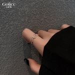 【Gulicc】古莉可 戒子 韓國東大門微鑲鋯石雙層戒子, , large