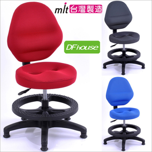 《DFhouse》卡哇伊3D立體兒童成長椅(附腳踏圈+固定輪)-3色