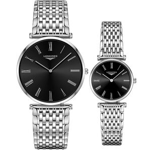 LONGINES 浪琴 La Grande 嘉嵐系列石英對錶-36+24mm L47664516+L42094516