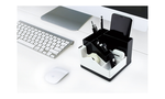 【O-Life】 Rotating Tape Stand Storage Box - Black and Red, , large