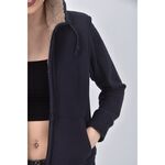 (M) uniqlo質感棉質連帽藍色外套二手衣, , large