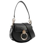 CHLOE' Tess Small Bag 小牛皮拼麂皮肩背/斜背二用包/黑色, , large