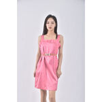 (S) jill stuart質感吊帶花邊粉色洋裝二手衣, , large