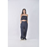 (M) jccrew無袖藍色套裝二手衣, , large