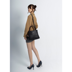 【lapagayo】 氣質拼接皮革設計手提包-PI-06394A-1-09黑色, , large