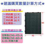 【PMU必美優】大棧板組合塑膠墊1片組-45x60cm 綠色, , large