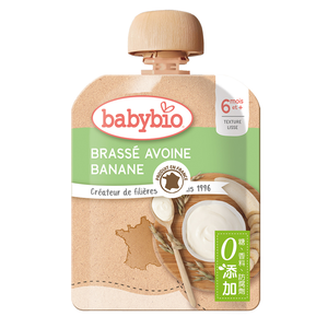 【綠動會】Babybio 生機香蕉纖果燕麥泥85g
