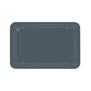 【Monster】 Soft Diatomaceous Earth Absorbent Mat – Border Series (60x40cm) – Blue Border