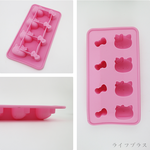 Hello Kitty造型矽膠製冰模-8格-4入, , large
