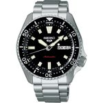 |預售|SEIKO 精工 5 Sports SKX 經典復刻機械錶-銀X黑 SRPL85K1/4R36-17K0D, , large