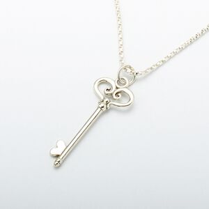 【Angel & Me】Heart key s925 sterling silver necklace Valentine Day gift