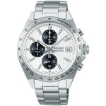 SEIKO 精工 直條紋三眼計時手錶-41mm SBTR039J/8T67-00Y0S, , large