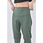 (XL) adidas高腰運動質感瑜珈綠色長褲二手衣, , large