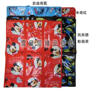 ~雪黛屋~批發袋旅行袋購物袋簡易型防水由底部加強耐重車縫PVC尼龍布摺疊壓扁收納不占空間正版授權提背#6887