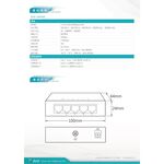 昌運監視器 DJS-105GS 5埠 10/100/1000Mbps Giga網路交換器 交換機, , large