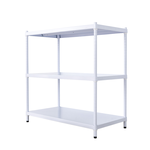 【Y HOUSE】90x45x90 cm three-layer hole-free iron plate storage rack rack iron rack - paint white, , large