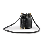 MARC JACOBS The Bucket Bag Logo 壓印二用迷你水桶包/黑色, , large