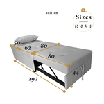 【Hampton 漢汀堡】莫里斯耐磨皮單人沙發床-岩石灰, , large