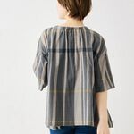 日本【SHONAGON】印度棉格紋上衣, , large