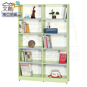 【文創集】巴莉 環保4尺南亞塑鋼開放式10格書櫃/收納櫃(客約商品)