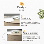 【Hampton 漢汀堡】雅森馬鞍皮岩板升降茶几, , large