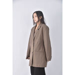 (XL) studio doe西裝長版綠色外套二手衣, , large