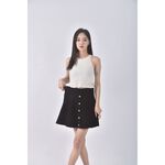 (S) pazzoA字黑色短裙二手衣, , large