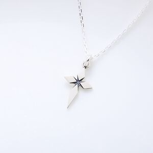 【Angel & Me】Star of Bethlehem Cross 925 sterling silver necklace Christmas gift