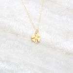 【Angel & Me】幸運草 四葉草 s925 純銀 厚鍍 24k 純金 項鍊, , large
