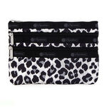 LeSportsac 3-zip Cosmetic 三層拉鍊化妝包 送禮-柔影豹紋, , large