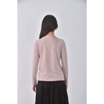 (S) jenny eyelet韓牌質感杏色長袖上衣二手衣, , large