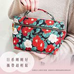 日本製【Passage Bois】小蒼蘭 雙口袋大容量抗菌手提袋, , large