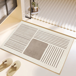 Nano suede soft diatomaceous earth water-absorbent anti-slip floor mat, , large