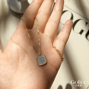【Gulicc】古莉可 項鍊 簡約方形吊墜項鍊