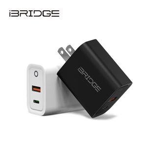 iBRIDGE PD20W雙孔快速充電器-黑