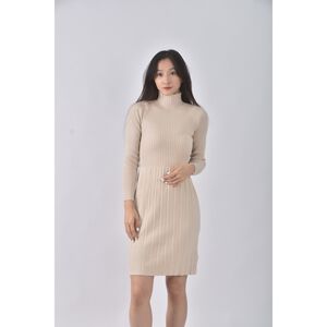 (S) yoco質感杏色洋裝二手衣